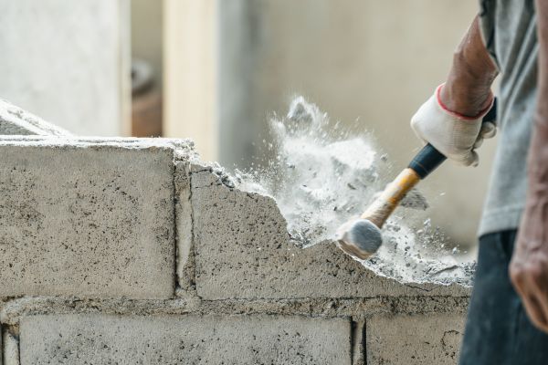 Block Wall Demolition in New Bern